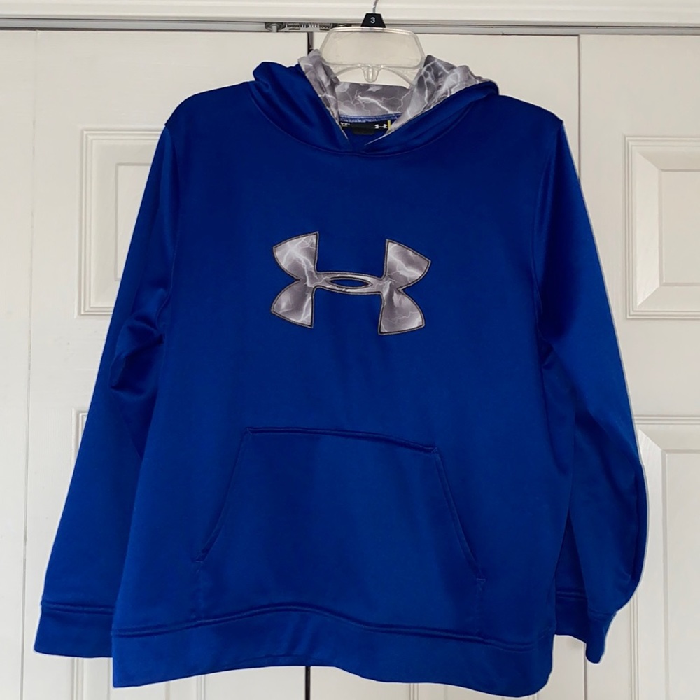 Blue Under Armour Hooded Sweatshirt